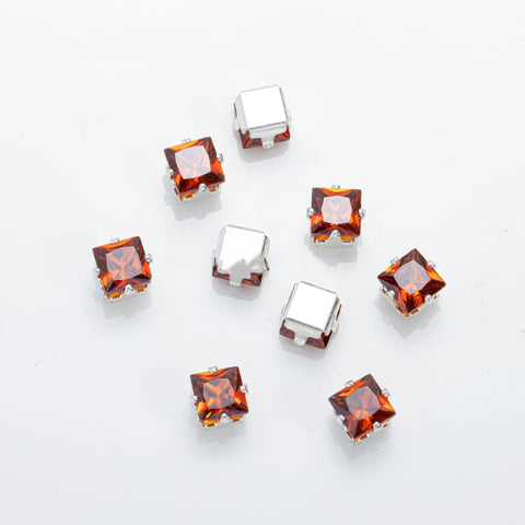 #4mm Cube Rhinstones Charms For DIY Jewelry Accessories
