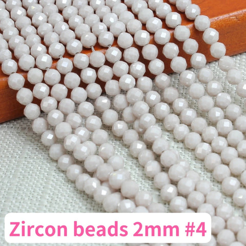 Zircon bead 2mm Accessories