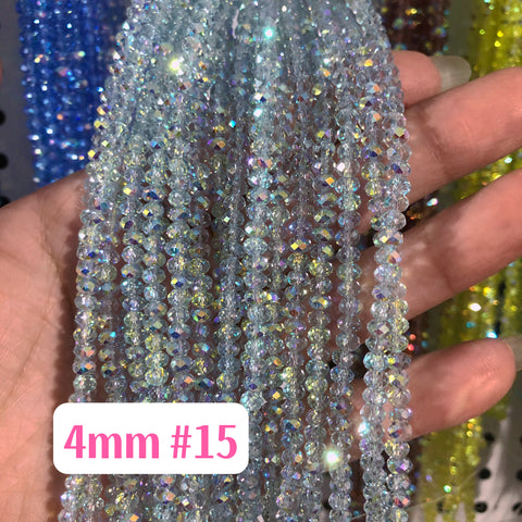 4 mm Glass Disco Beads