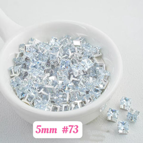 #5mm Cube Rhinstones Charms For DIY Jewelry Accessories