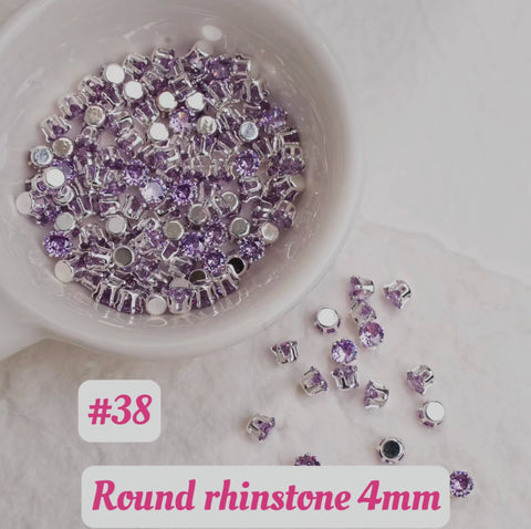 #4mm Round Rhinstones Charms For DIY Jewelry Accessories