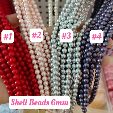 # 6mm Shell Beads For diy Accessories and Charms