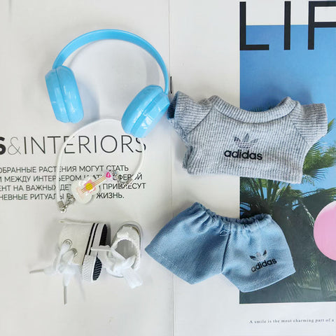 Labubu's clothes adidas Sweaters and some accessories Doll clothes