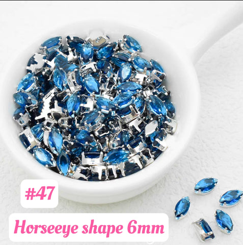#6mm Horseeye Rhinstones Charms For DIY Jewelry Accessories