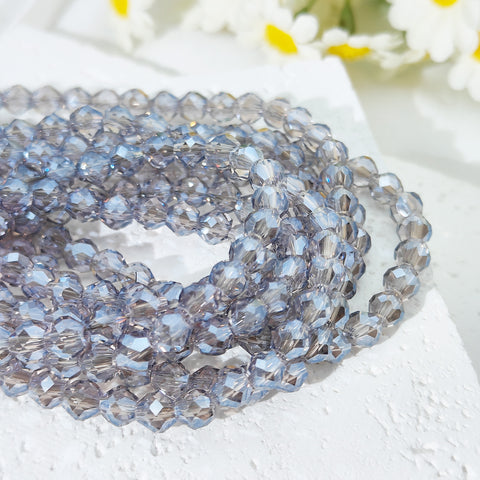 One strip 6*5mm Diamond Beads Glass Beads for DIY Bracelet