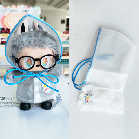 Labubu's clothes Raincoat and some accessories 17cm Doll clothes