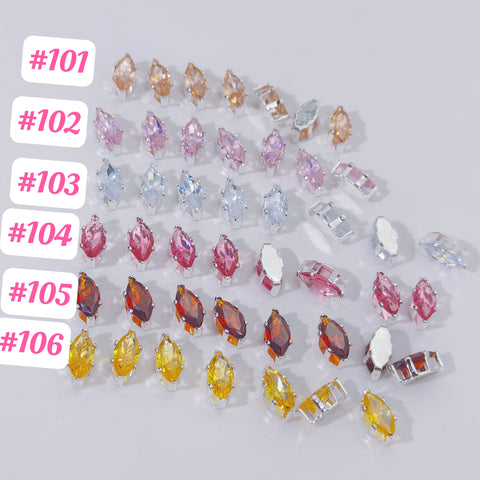 #8mm Horseeye Rhinstones Charms For DIY Jewelry Accessories