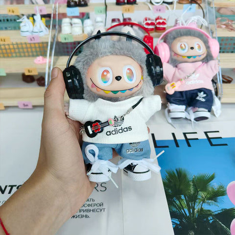 Labubu's clothes adidas Sweaters and some accessories Doll clothes