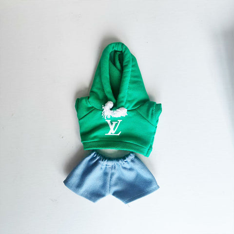 Labubu's clothes lv Hoodie and some accessories 17cm Doll clothes