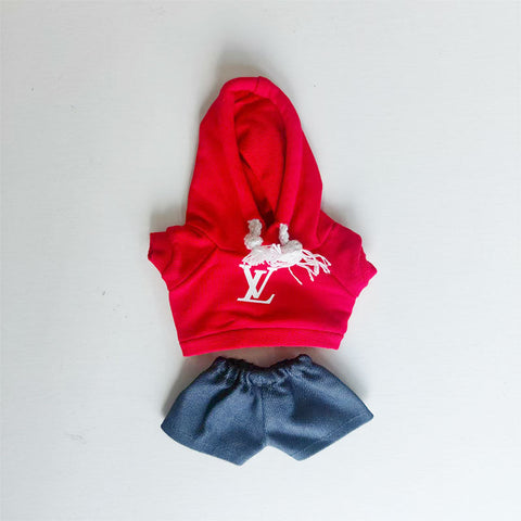 Labubu's clothes lv Hoodie and some accessories 17cm Doll clothes