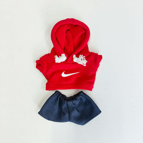 Labubu's clothes nike Hoodie and some accessories Doll clothes