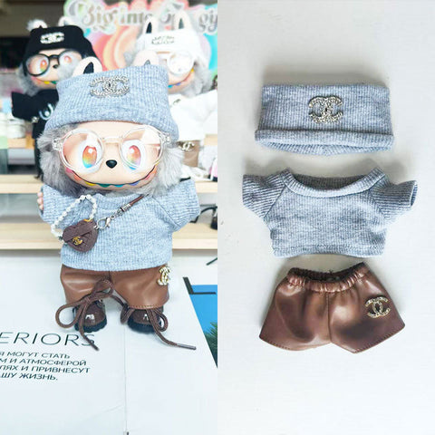 Labubu's clothes cc Sweaters and some accessories 17cm Doll clothes