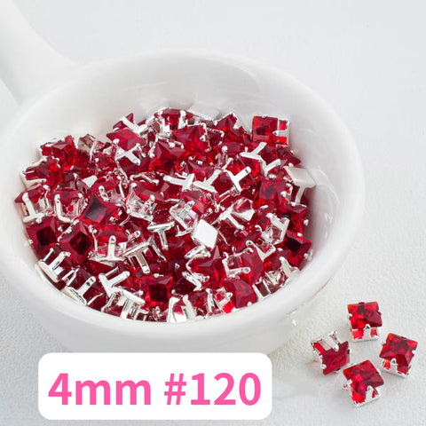 #4mm Cube Rhinstones Charms For DIY Jewelry Accessories