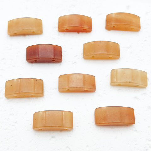 Double Holes arch Crystal Charms 38Pcs DIY Jewelry Accessories