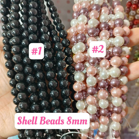 # 8mm Shell Beads For diy Accessories and Charms