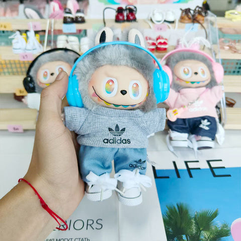 Labubu's clothes adidas Sweaters and some accessories Doll clothes