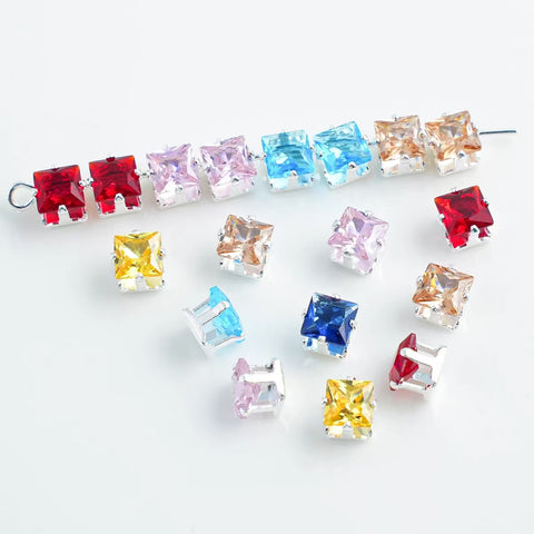 #3mm Cube Rhinstones Charms For DIY Jewelry Accessories
