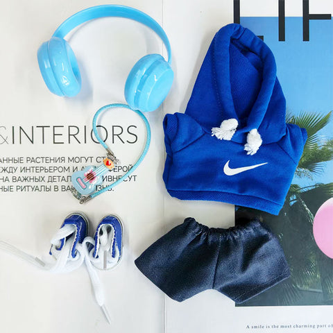 Labubu's clothes nike Hoodie and some accessories Doll clothes
