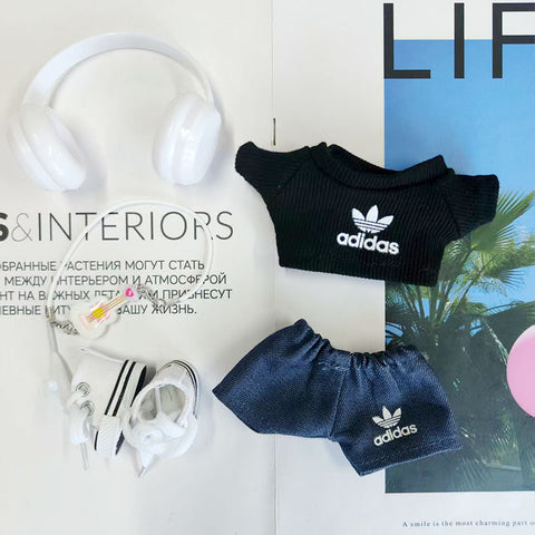 Labubu's clothes adidas Sweaters and some accessories Doll clothes
