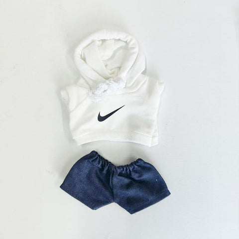 Labubu's clothes nike Hoodie and some accessories Doll clothes