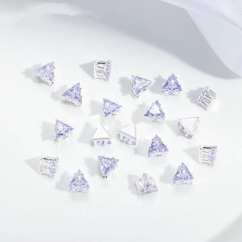 #4mm Triangle Rhinstones Charms For DIY Jewelry Accessories