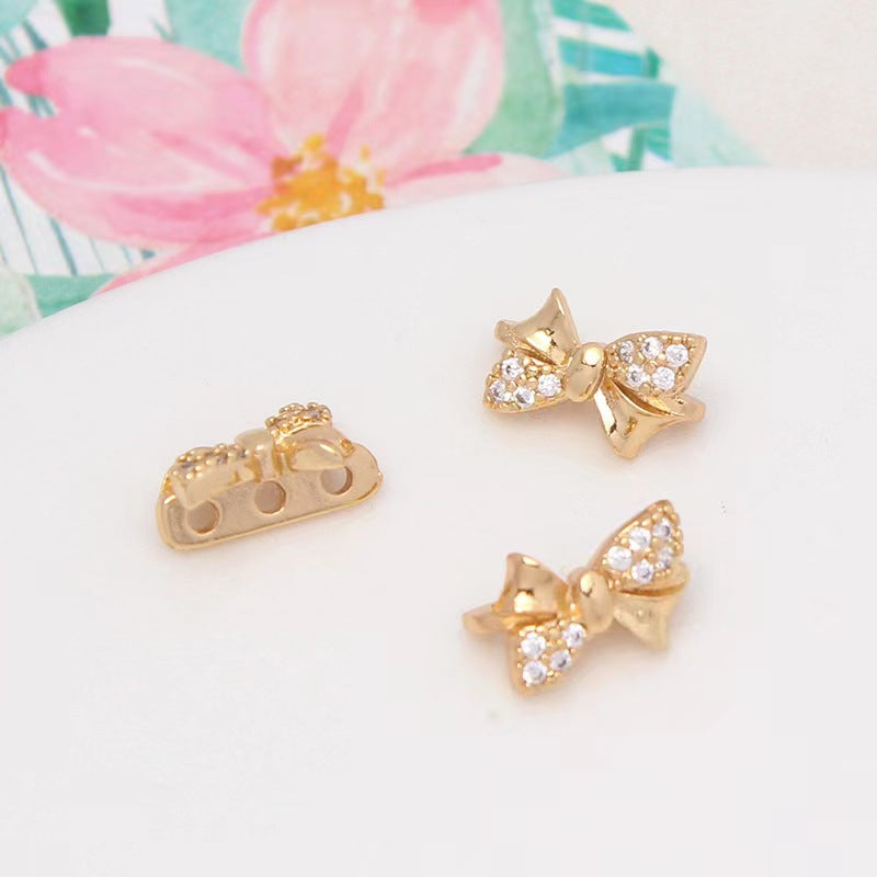 #T1 T2 T3 Three Holes  Spacers Charms For DIY Jewelry Accessories
