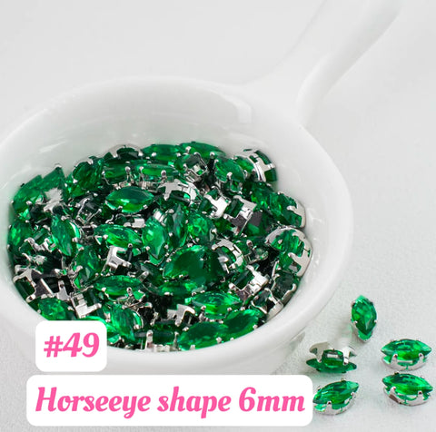 #6mm Horseeye Rhinstones Charms For DIY Jewelry Accessories