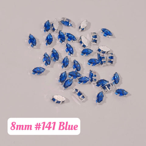 #8mm Horseeye Rhinstones Charms For DIY Jewelry Accessories