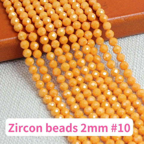 Zircon bead 2mm Accessories