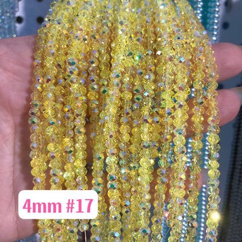 4 mm Glass Disco Beads