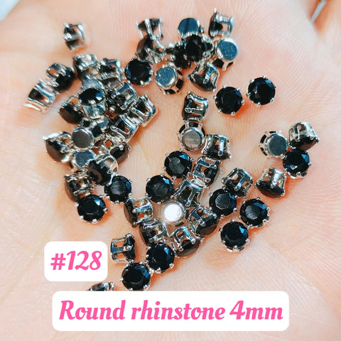 #4mm Round Rhinstones Charms For DIY Jewelry Accessories