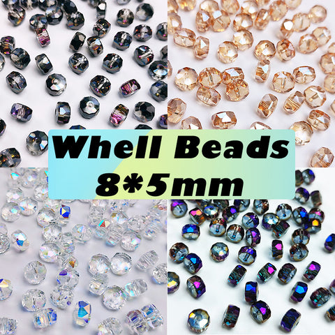 Wheel Beads Glass Beads for DIY Bracelet