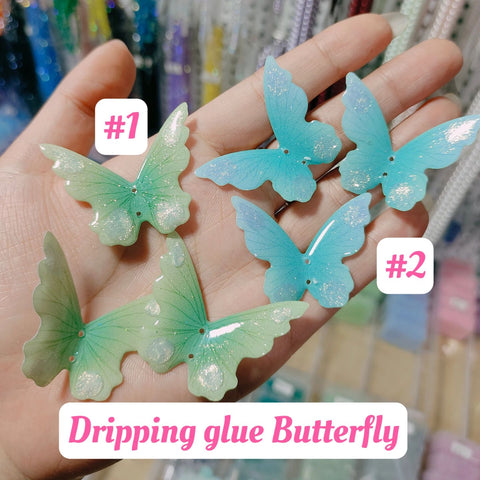 # Dripping glue butterfly  For diy Accessories and Charms