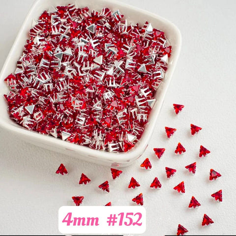 #4mm Triangle Rhinstones Charms For DIY Jewelry Accessories