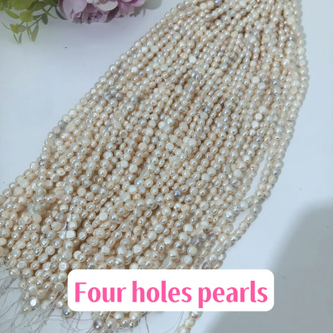#Four Holes pearls Bracelets charms and accessories