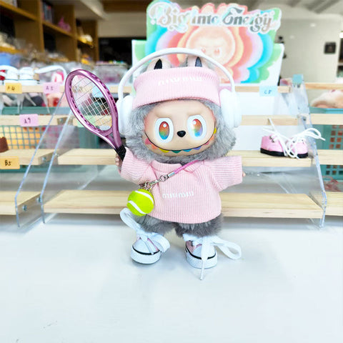 Labubu's clothes miu knitted sweater and some accessories 17cm Doll clothes