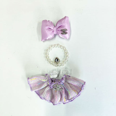 Labubu's clothes cc and diro skirt and some accessories 17cm Doll clothes
