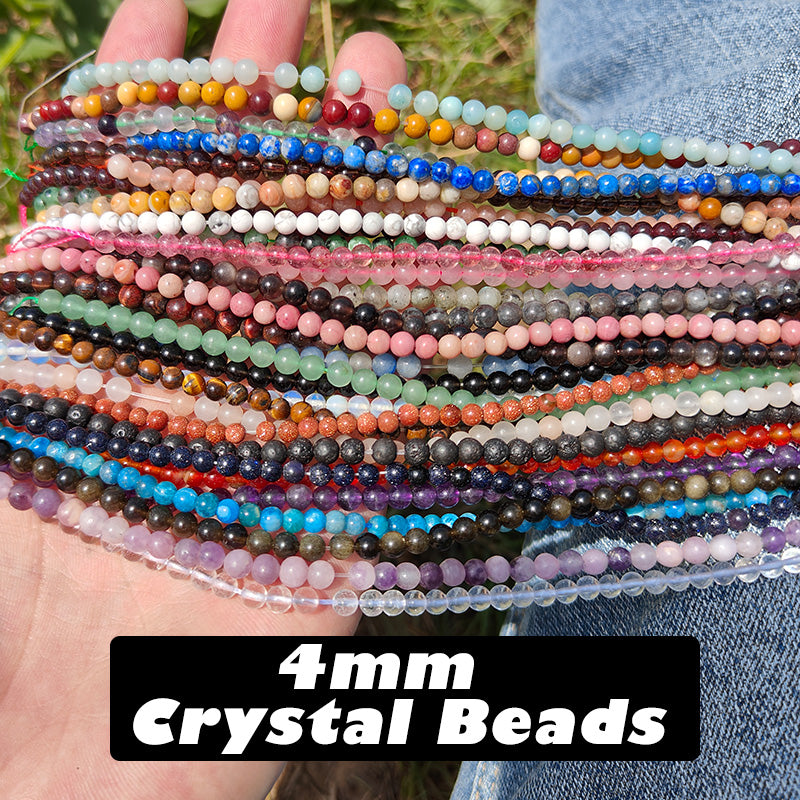 4mm Natural Crystal Beads Round Beads For DIY Bracelet