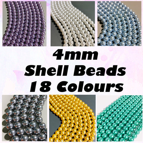1 tira de perlas de concha de 4/6/8 mm.