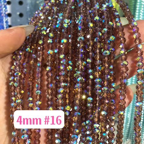 4 mm Glass Disco Beads