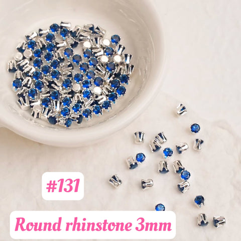 #3mm Round Rhinstones Charms For DIY Jewelry Accessories