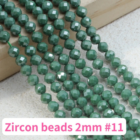 Zircon bead 2mm Accessories