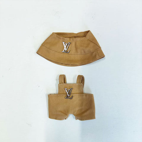 Labubu's clothes lv overalls and some accessories 17cm Doll clothes