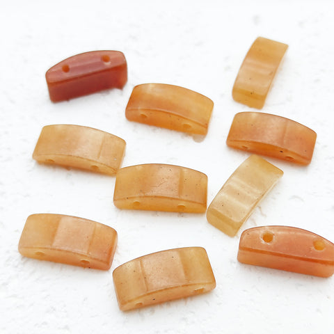 Double Holes arch Crystal Charms 38Pcs DIY Jewelry Accessories