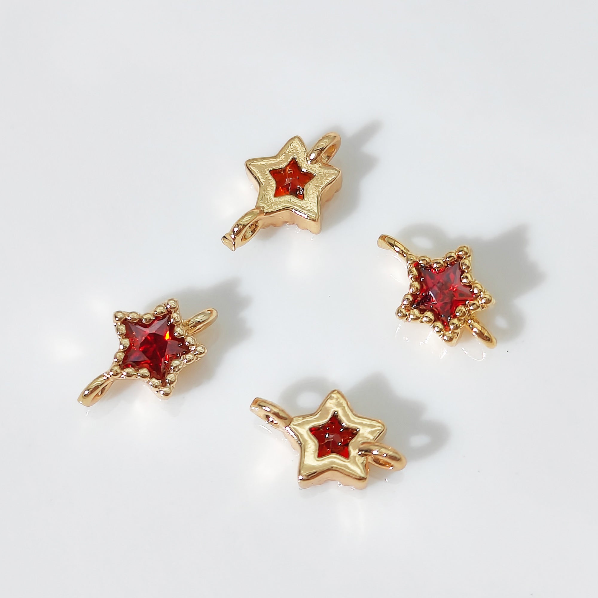 #Zircon Stars Gold Plating Jewelry Accessories For DIY