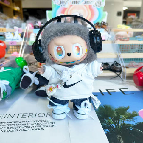 Labubu's clothes nike Hoodie and some accessories Doll clothes