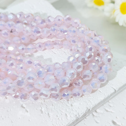 One strip 6*5mm Diamond Beads Glass Beads for DIY Bracelet