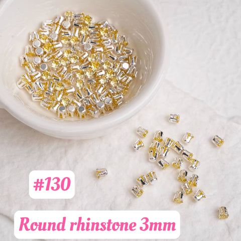 #3mm Round Rhinstones Charms For DIY Jewelry Accessories