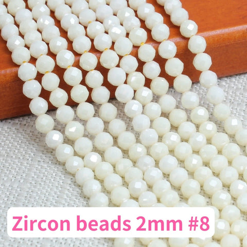 Zircon bead 2mm Accessories