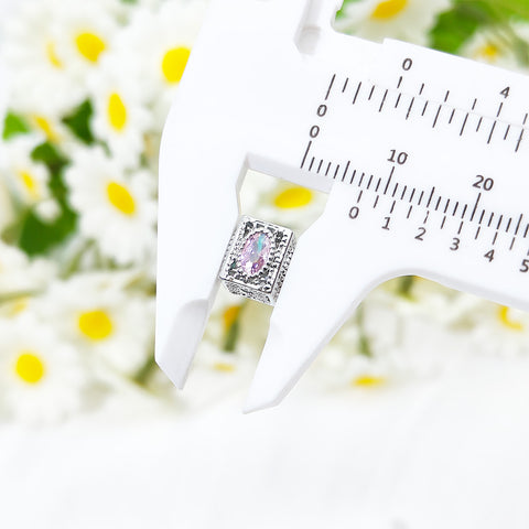 C2 Zircon Cuboid Spacer Bead DIY Jewelry Accessories